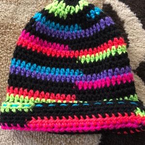 Handmade multicolored crochet toddler hat sold !